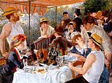 Pierre Auguste Renoir Canvas Paintings - The Boating Party Lunch I